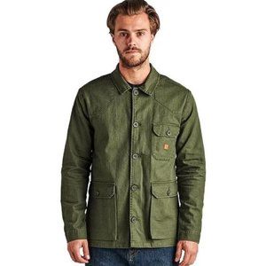 Roark Green Square Go Jacket Pockets Button Down Size Large
